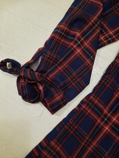 Kockované šaty alebo tunika, m