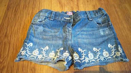Rifľové vyšívané kraťasy, f&f,128