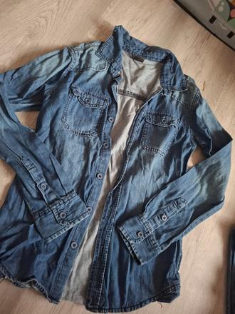 Riflová košeľa, takko,146