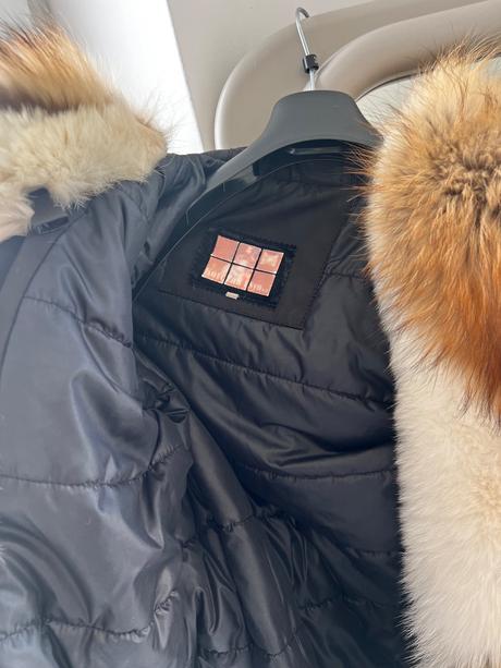 Bunda s pravou kožušinou, s