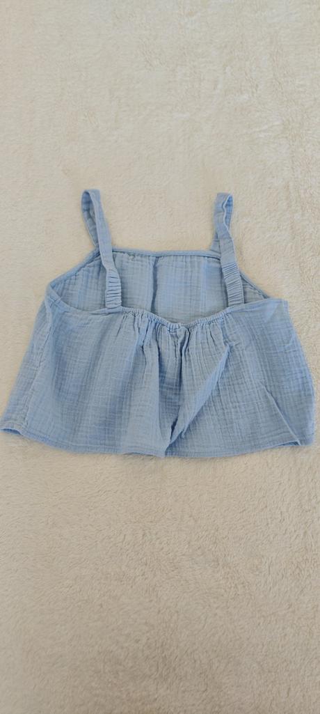 Mušelínový crop top, 152
