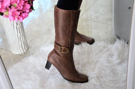 Koženné čižmy z pravej kože-41, 41