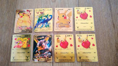 Kovové pokémon karty, 
