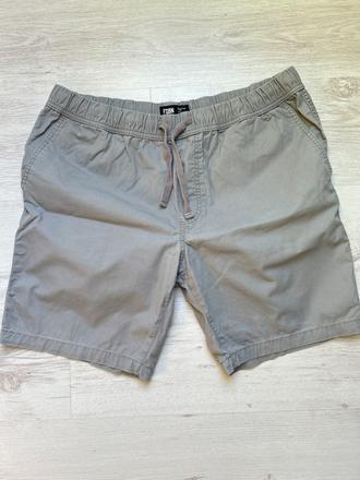 Pánske látkové šedé šortky-xl, fishbone,xl