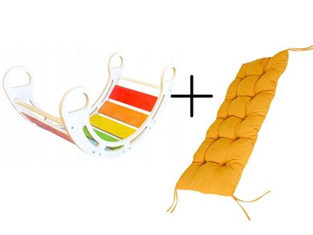 Montessori hojdačka s vankúšom bm100k horčicová,