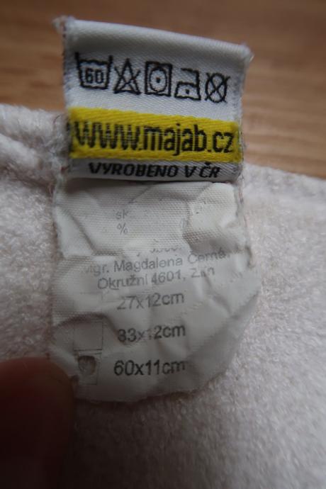 Dlouhá vkládací plena bílá, majab