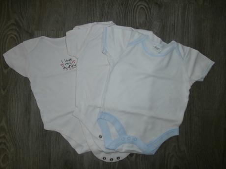 Balík 3ks body s krátkym rukávom, 68–80