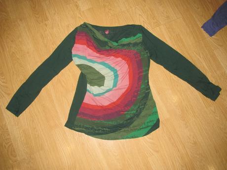 Zelené tričko zn. desigual v. l, desigual,l