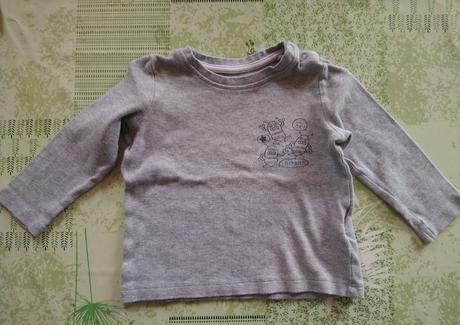 Sivé tričko s motívom, lupilu, 86-92 cm, lupilu,92