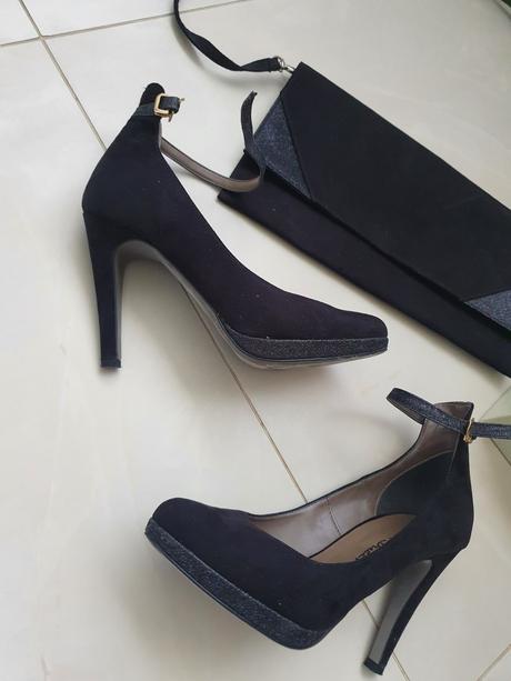 Elegantné topánky s kabelkou elsa ducci, 38