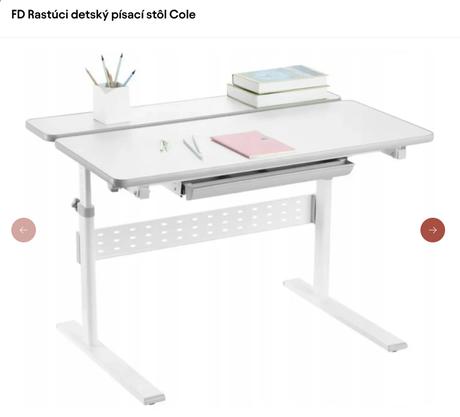 Rastúci detský písací stôl cole, 