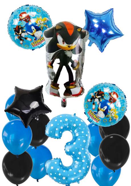 Balóny ježko sonic/knuckles/shadow- až 15/16/17/18, 