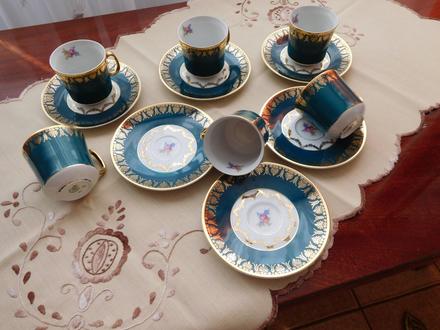 Čajová súprava porcelánová-čechoslovákia,, 