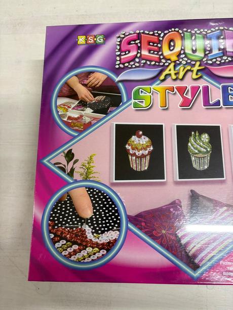 Napichovanie trblietavych koralok - muffiny, 