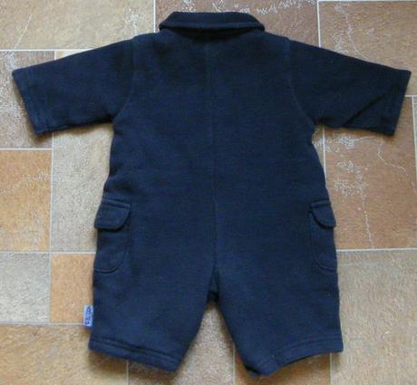 Tmavomodry podsity novorodenecky overal, 56
