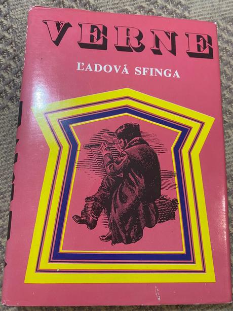 Stará krásna kniha jules verne ľadová sfinga 1976,