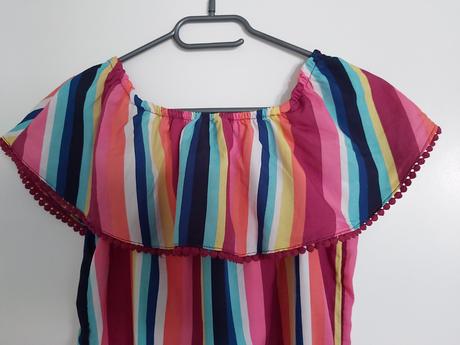 Farebné šaty, takko,34