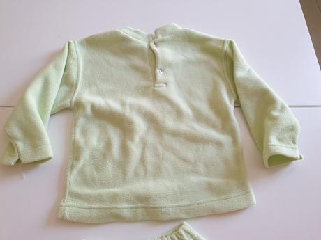 Tepláková súprava bledozelená, 80