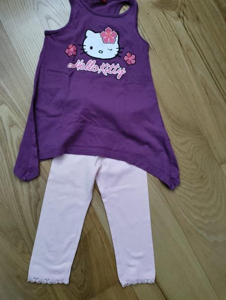 3/4 legíny + top zdarma, h&m,110