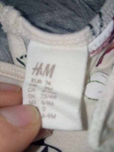 Dievčenské šaty h&m (74), h&m,74