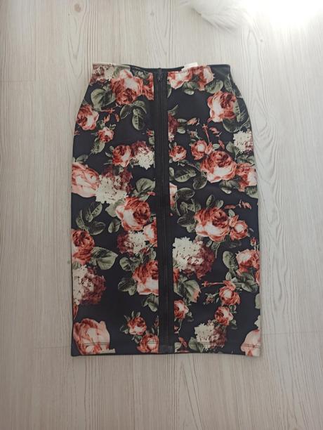 Sukňa kvetovaná, h&m,xs