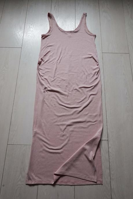 Vrúbkované tehotenské šaty h&m mama, h&m,s