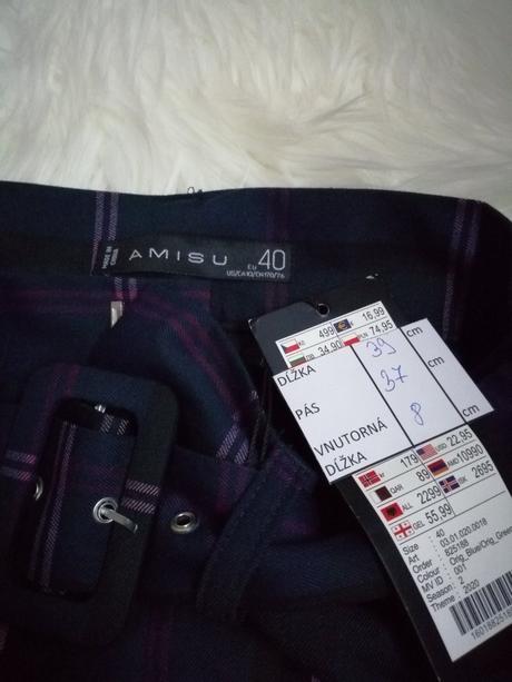 Krátke nohavice, amisu,40