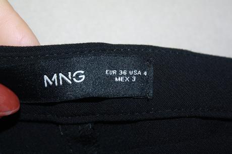 Mango cierne elegantne nohavice, mango,s