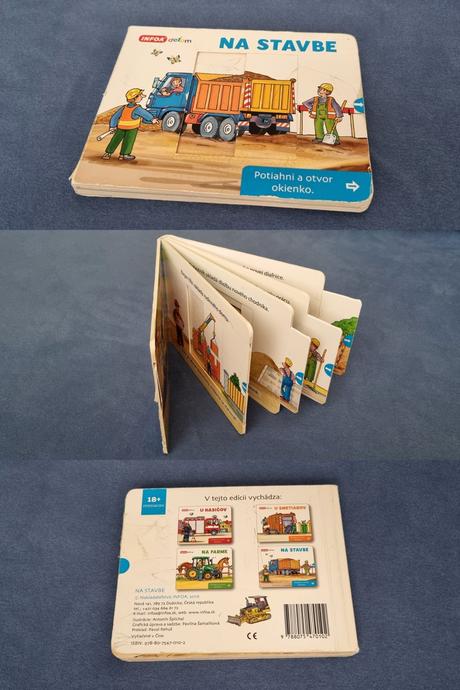 Knižka, knižnica, koberček, obkresľovacie kartičky, 