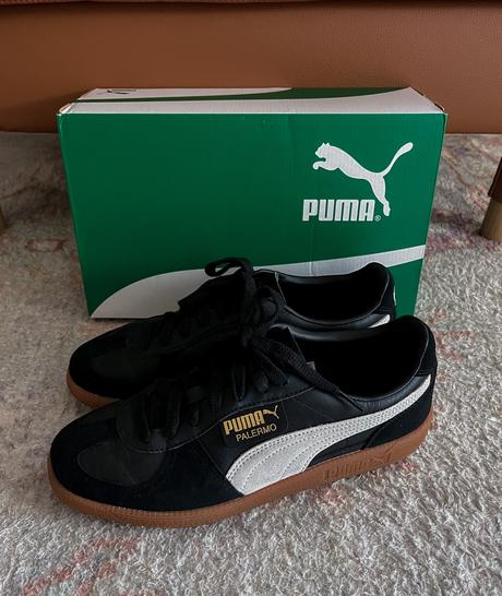 Puma palermo tenisky koža čierno biele veľkosť 41, puma,41
