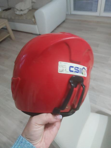 Prilba na lyzovanie modrá/ červená, s