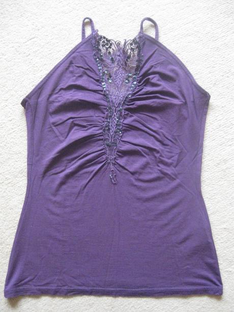 Tričko s čipkou, new look,36