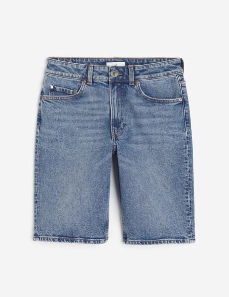 Šortky slim regular denim, h&m,34