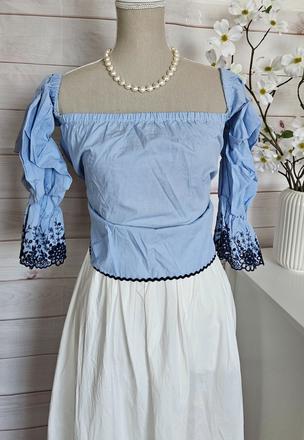 Nádherná vyšívaná zara blúzka, zara,s