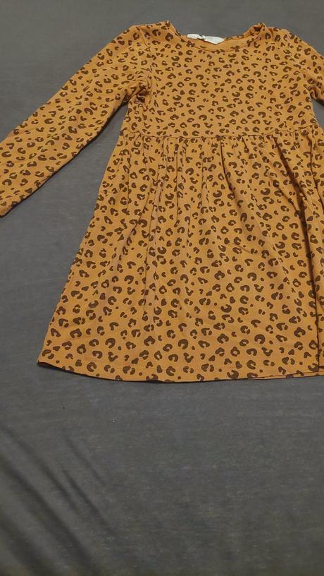 H&m šaty so vzorom dlhý rukáv, h&m,110