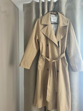 Bershka dlhy trenchcoat, bershka,m