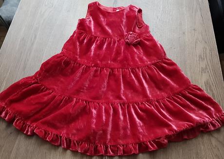 Bordové šaty, h&m,98