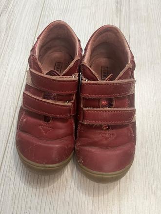 Tmavoružové kožené tenisky, rak,26