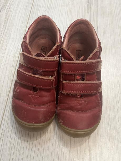 Tmavoružové kožené tenisky, rak,26