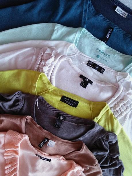 4ks balík svetríkov, h&m,s