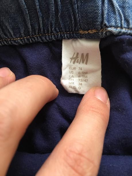 Zateplené rifle, h&m,74