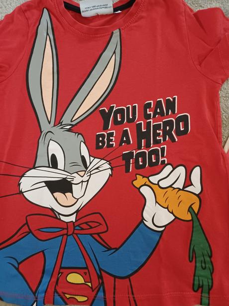 Tričko kratky rukáv 110/116 3ks cena spolu 2,50, lupilu,116