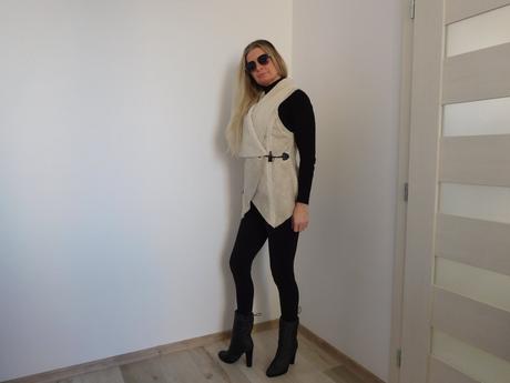 Vesta huňatá bez rukávov, s,, s