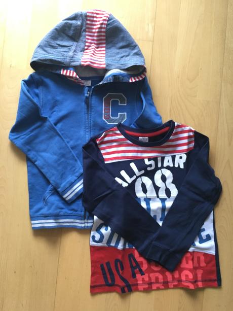 Set mikina + tricko s dlhym rukavom, f&f,116