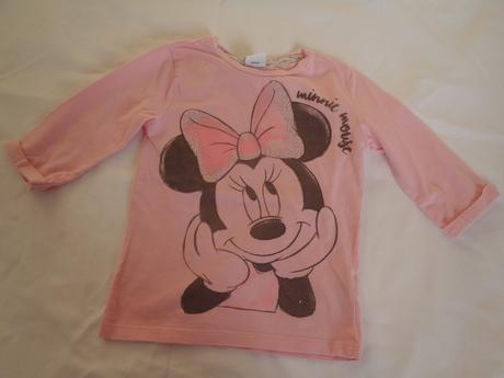 Ružové tričko minnie, minene,104
