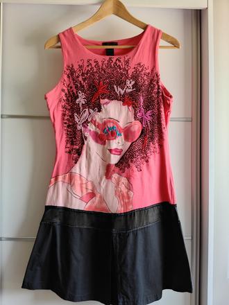 Custo barcelona trendy jedinečné šaty m, m