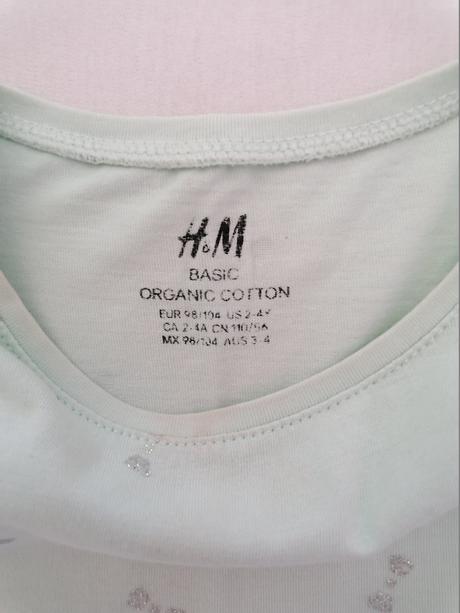 Šaty 98/104 svetlotyrkysove, h&m,98