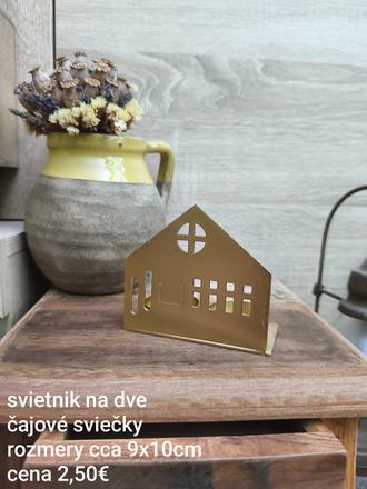 Svietnik na dve čajové sviečky,