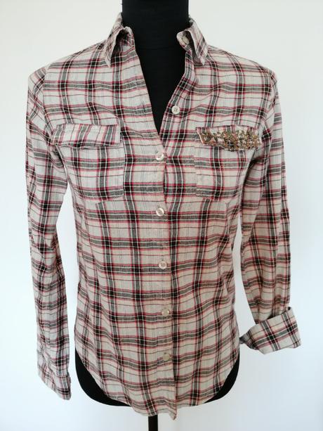 Károvaná košeľa ny, fishbone,xs