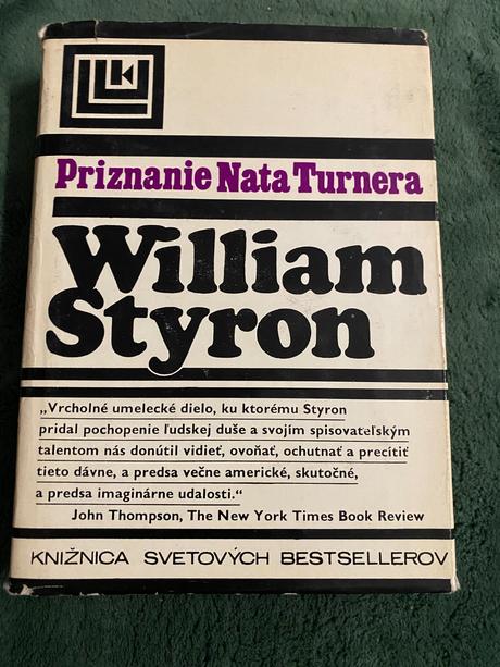 Styron wiliem. priznanie  nata turnera.  1970, 